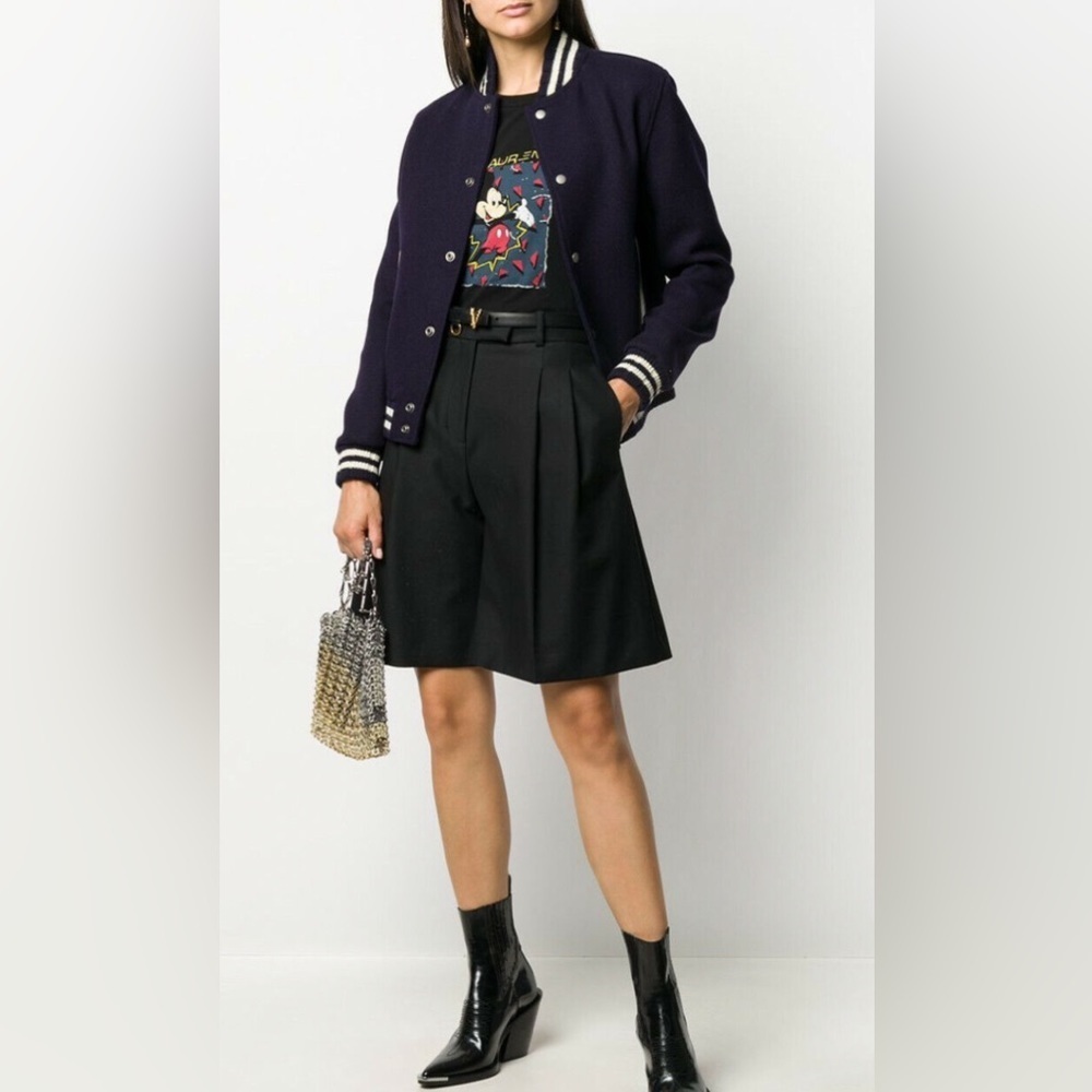 Saint Laurent SIGNATURE TEDDY JACKET IN BLUE Size F40 - Picture 4 of 6